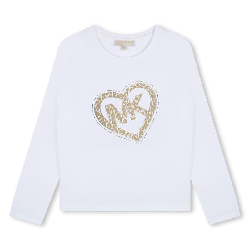 Michael Kors Mk Heart Logo T-Shirt 6Y - 8Y image number 3